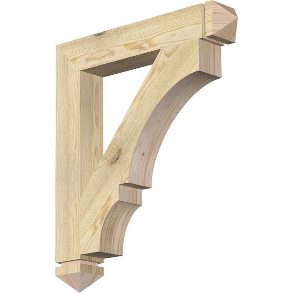 Ekena Millwork Balboa Arts & Crafts Rough Sawn Bracket, Douglas Fir, 4"W x 26"D x 30"H BKT04X26X30BOA03RDF - main